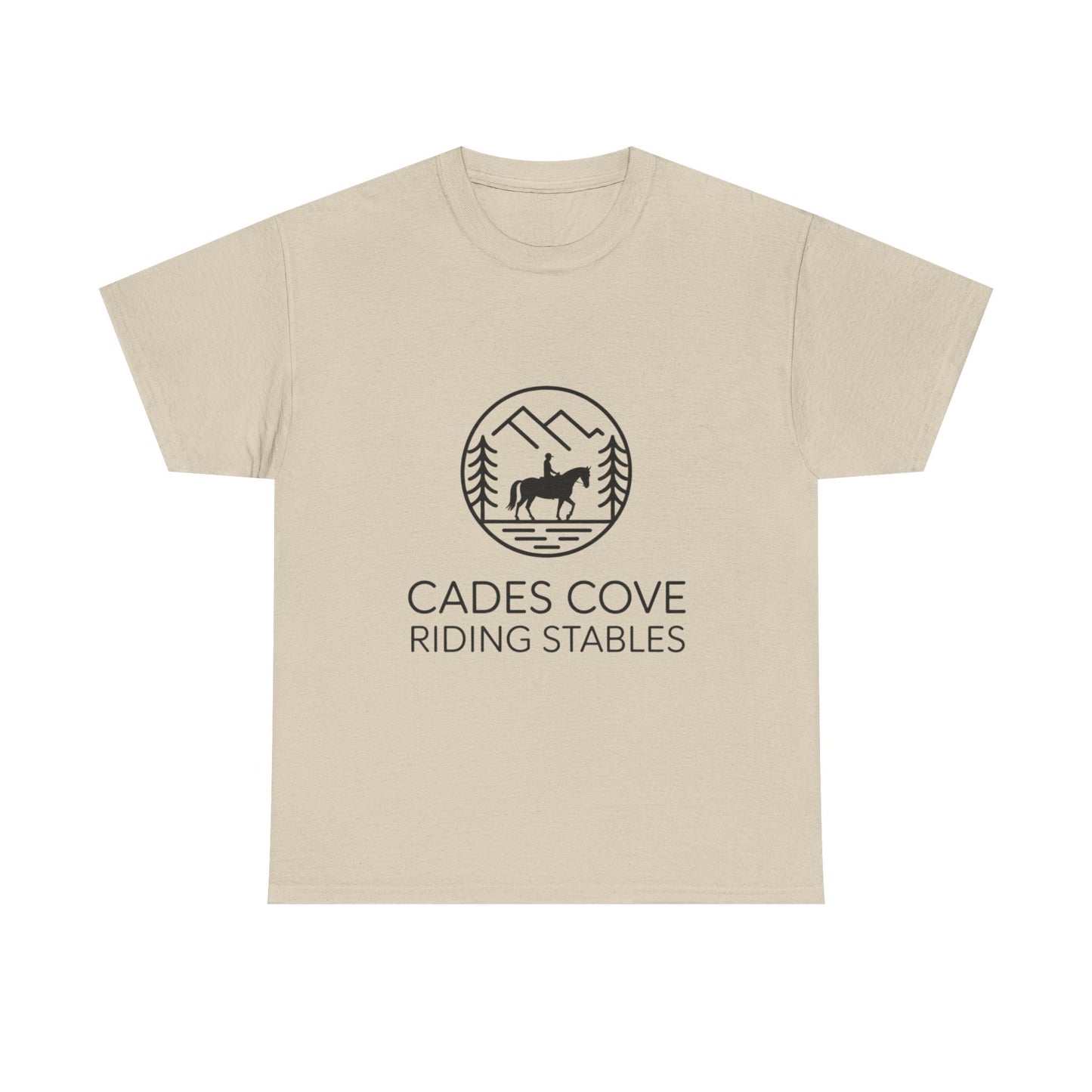 Cades Cove Riding Stables Circle Emblem T-Shirt – Smoky Mountains Western Trail Ride Tee