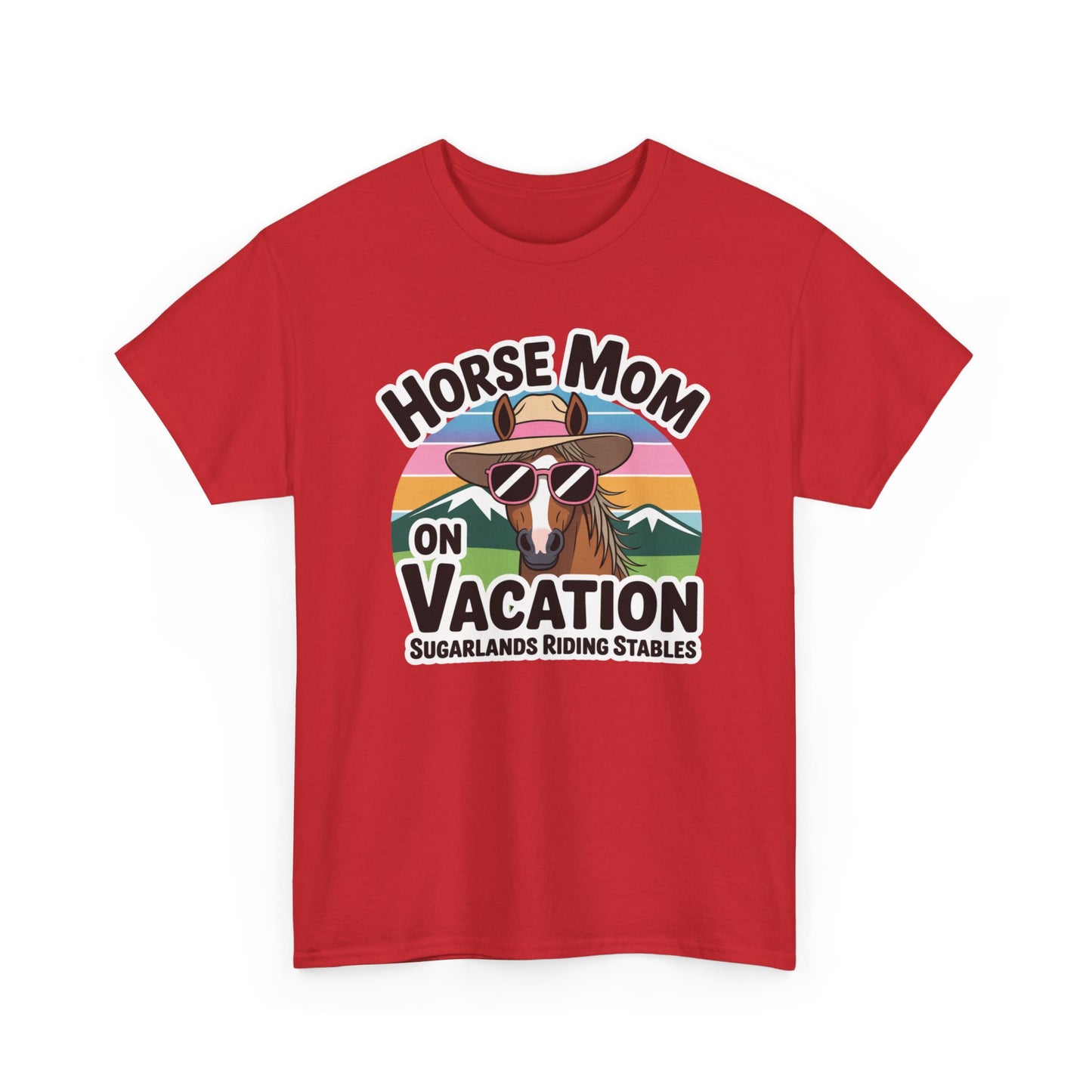 Horse Mom on Vacation Tee — Cute Retro Horse Riding Mom Shirt Sugarlands