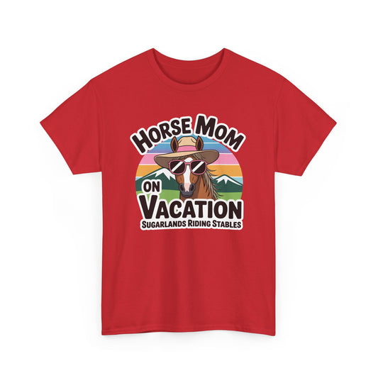 Horse Mom on Vacation Tee — Cute Retro Horse Riding Mom Shirt Sugarlands