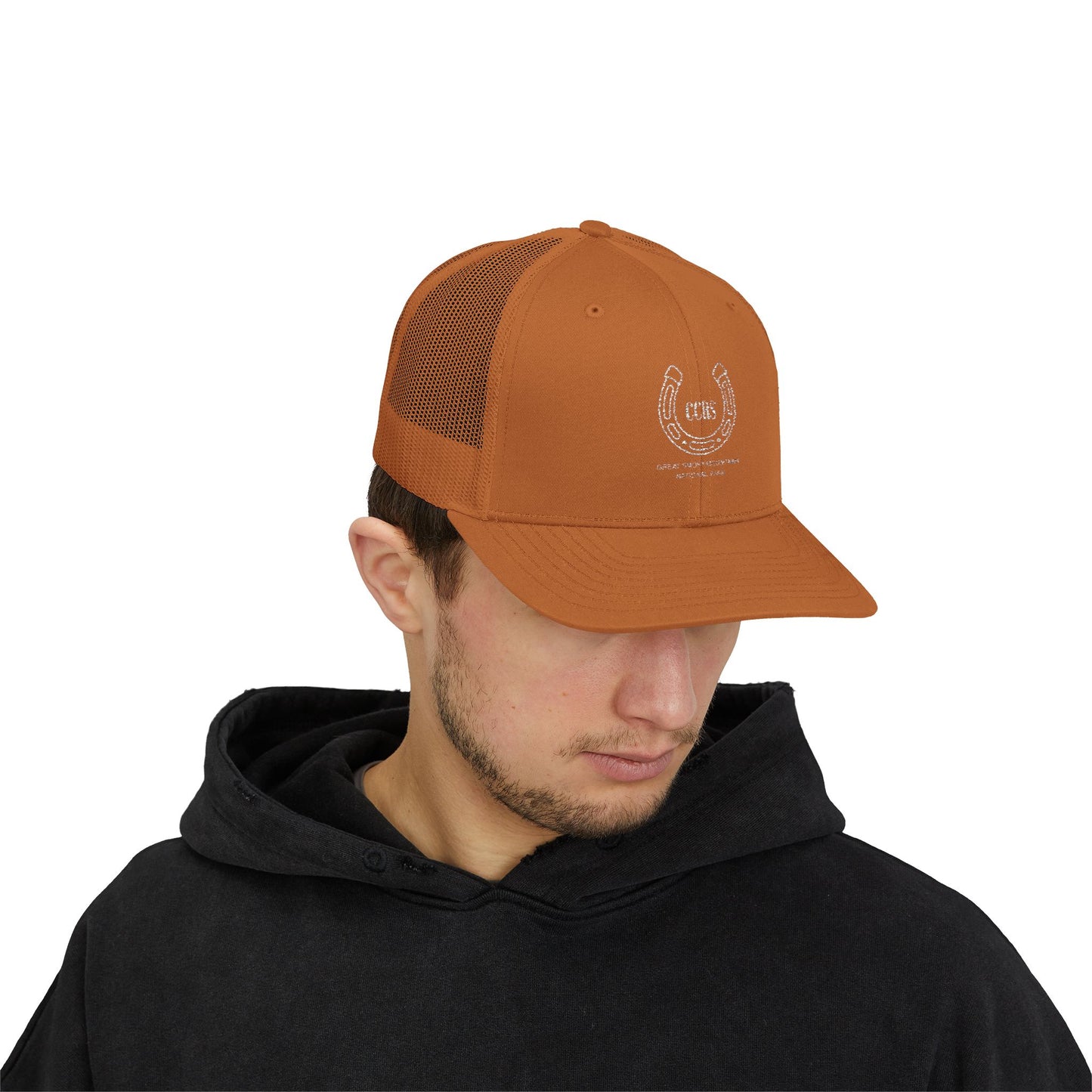 Cades Cove Riding Stables Horseshoe Snapback Trucker Cap