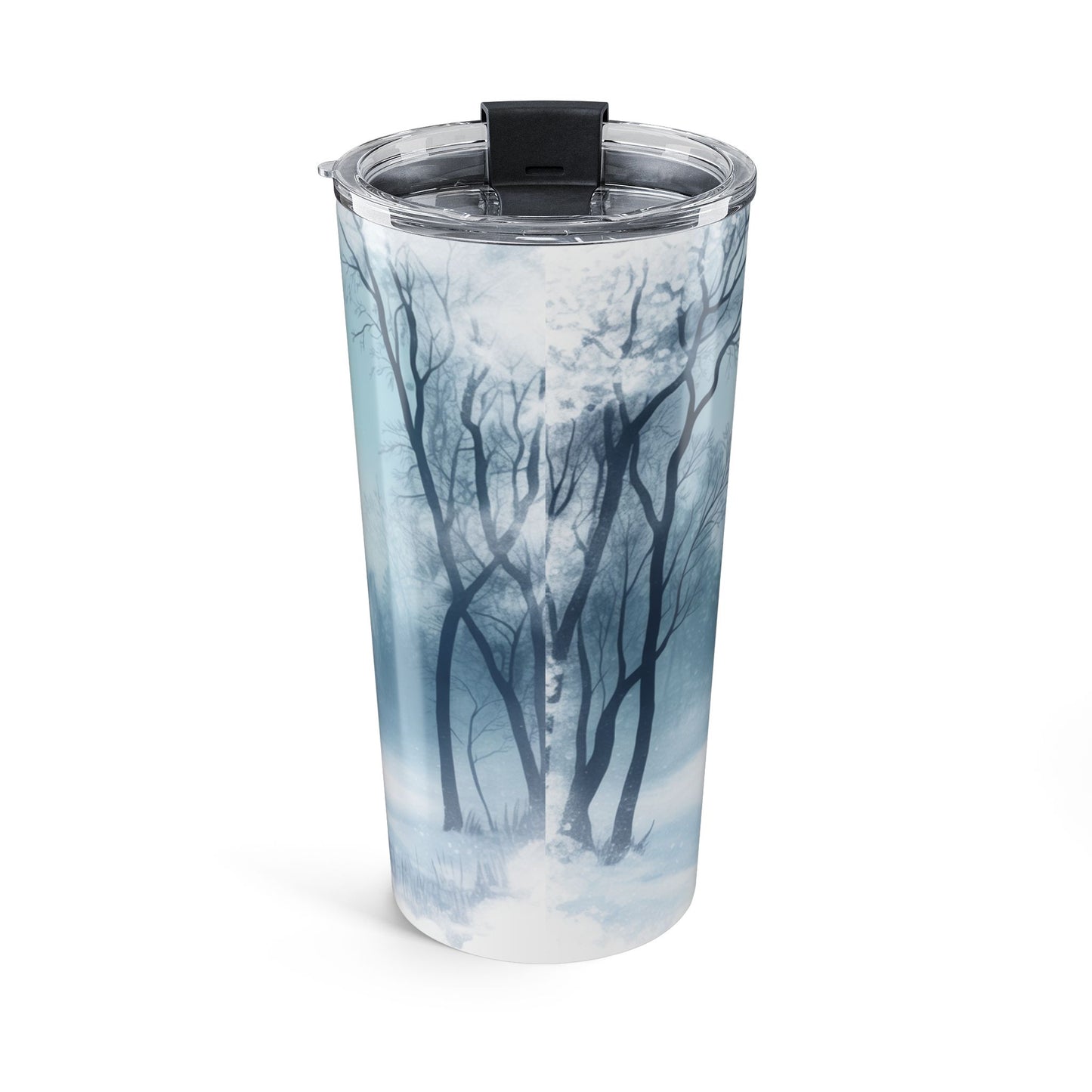 Merry Christmas from Cades Cove Riding Stables – Winter Horseback Holiday Scene Tumbler 20oz