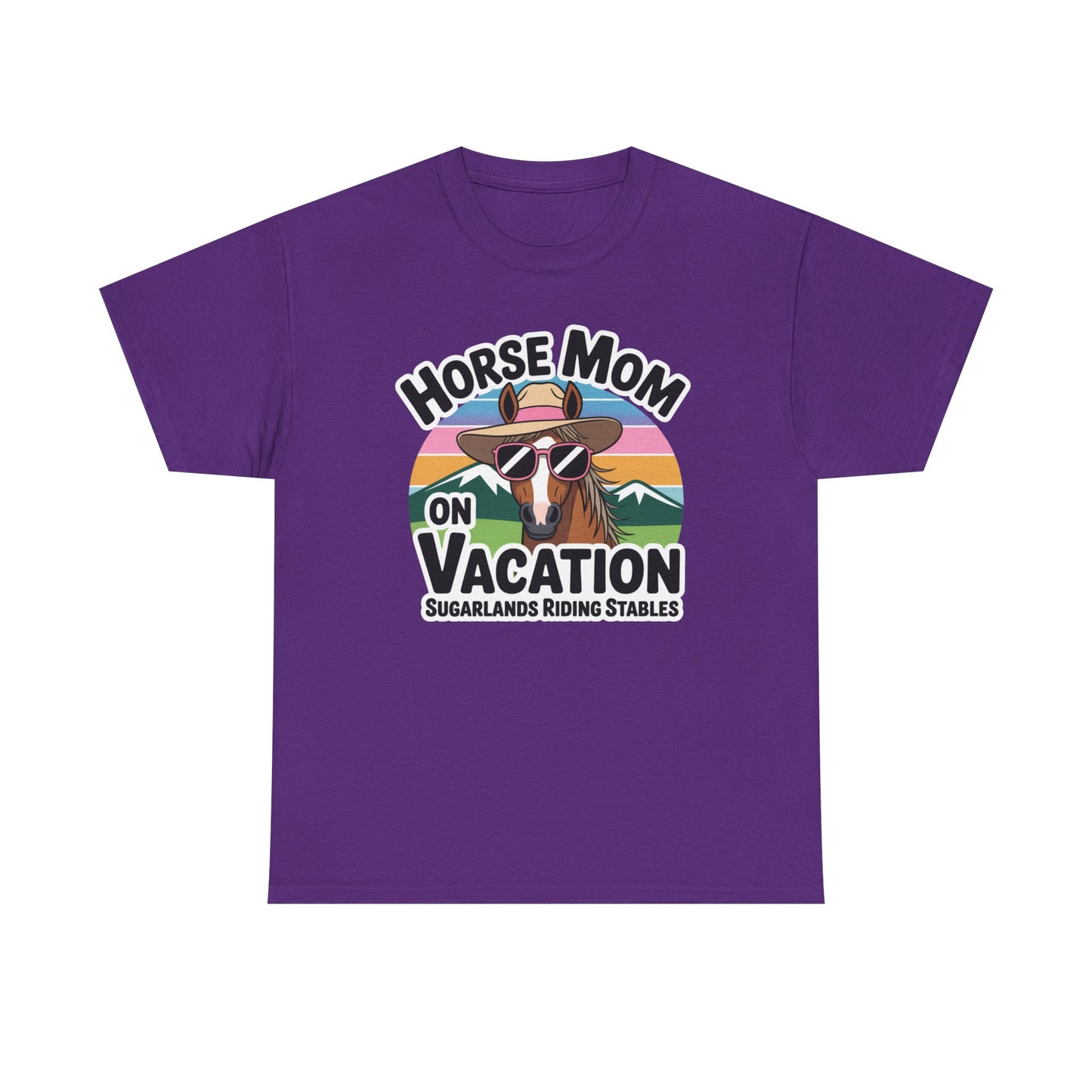 Horse Mom on Vacation Tee — Cute Retro Horse Riding Mom Shirt Sugarlands
