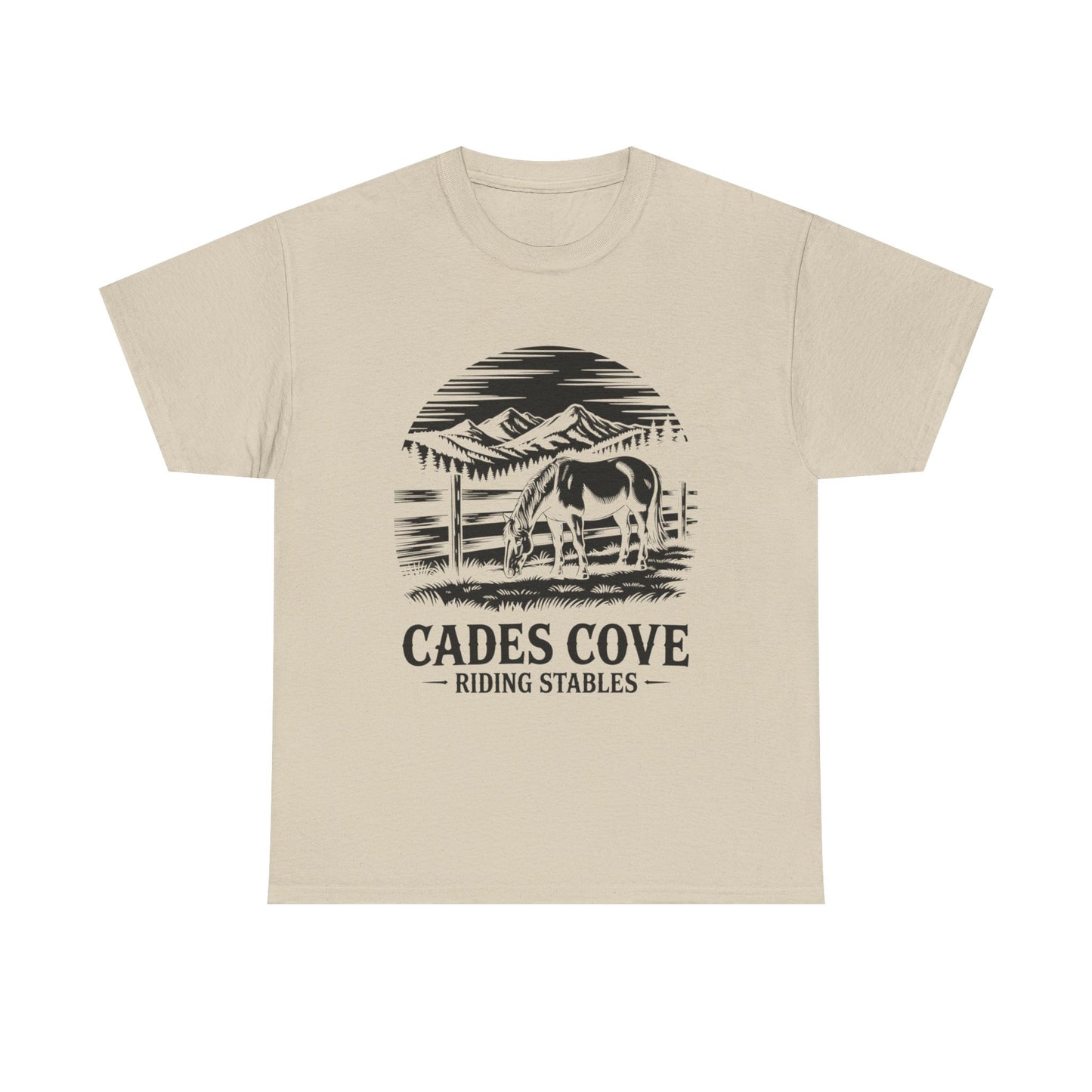 Cades Cove Riding Stables Mountain Horse Shirt – Smoky Mountains Horse Lover Tee