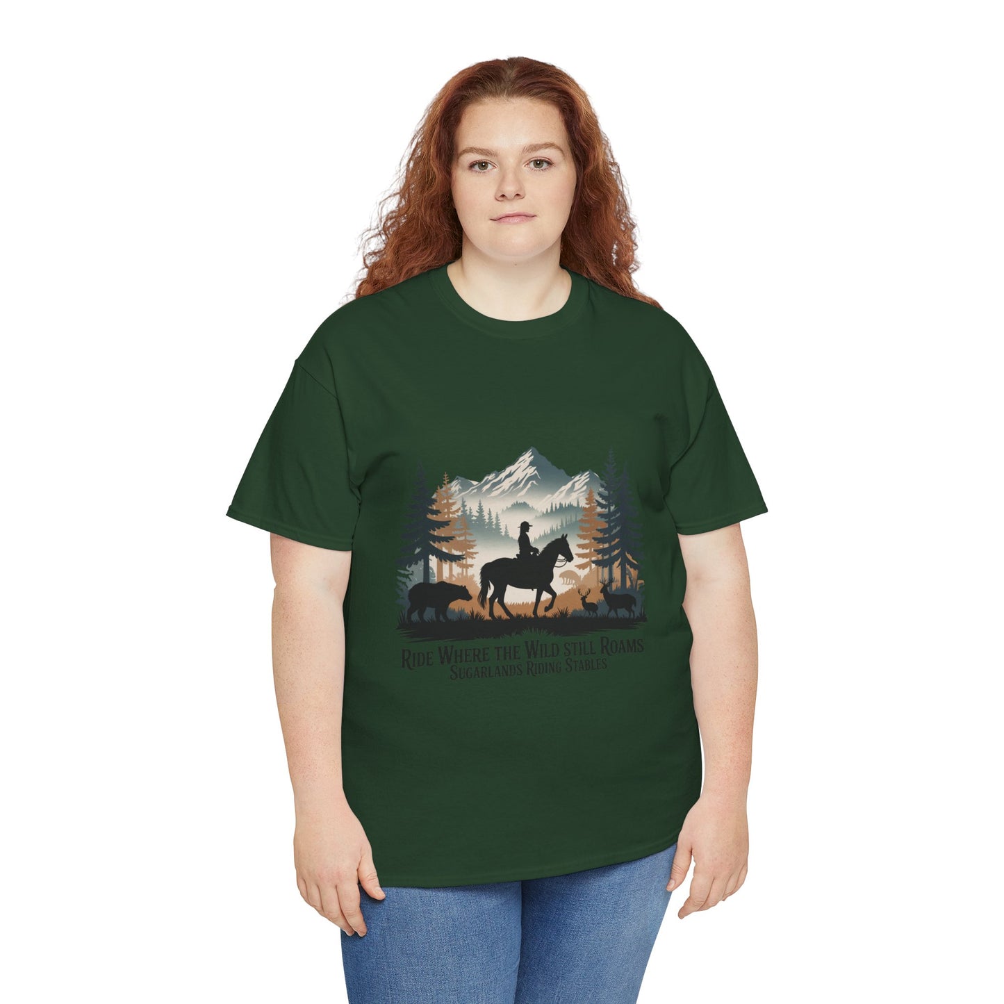 Ride Where the Wild Still Roams T-Shirt – Sugarlands Riding Stables Gatlinburg Tennessee Wildlife Tee