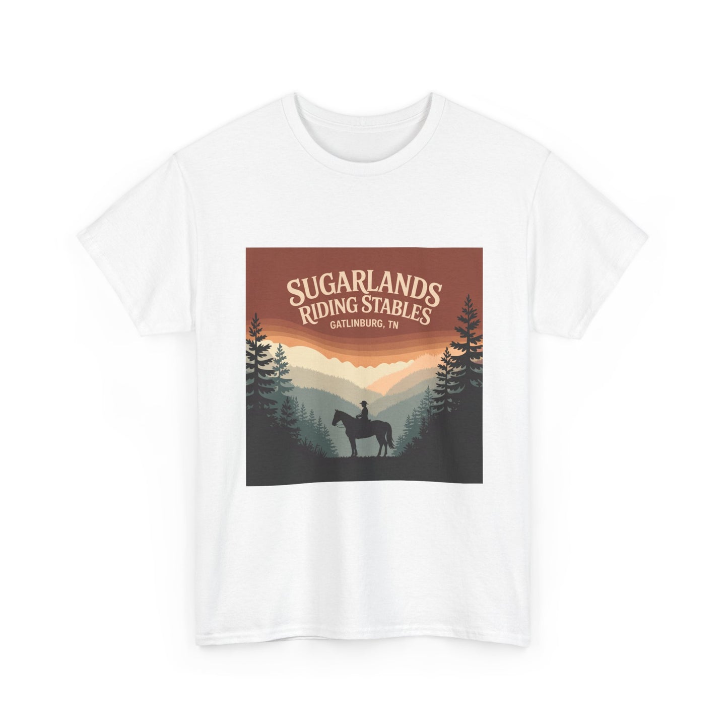 Sugarlands Riding Stables T-Shirt – Gatlinburg Tennessee Smoky Mountains Horseback Tee