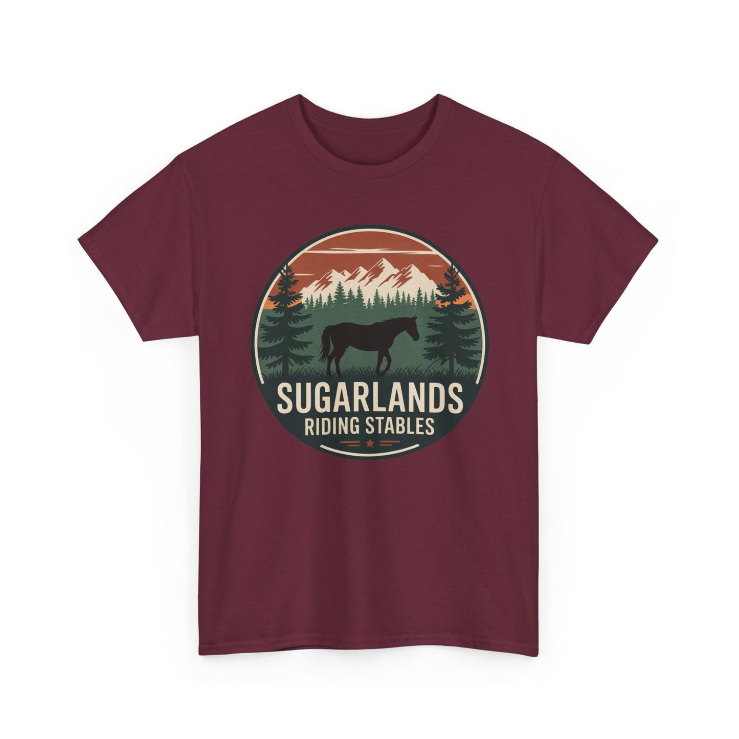 Sugarlands Riding Stables Mountain Horse Shirt – Great Smoky Mountains Trail Riding Tee