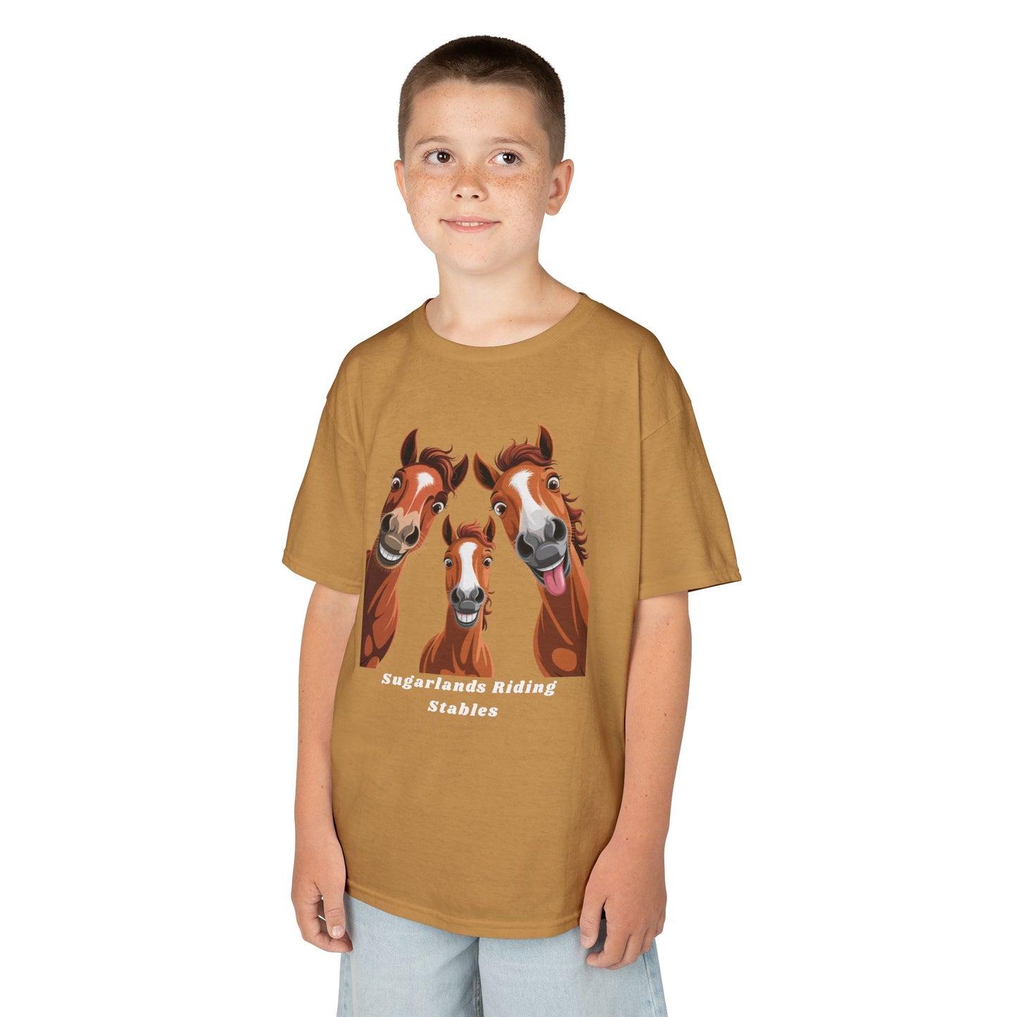 Happy Herd Trio Shirt – Funny Horse Faces Sugarlands Riding Stables Design