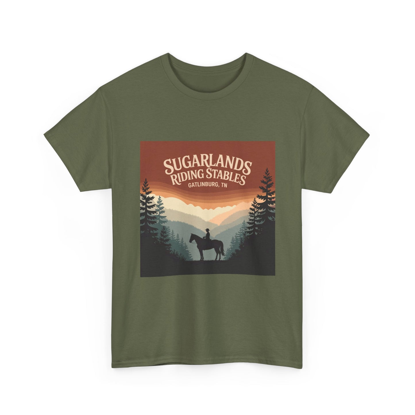 Sugarlands Riding Stables T-Shirt – Gatlinburg Tennessee Smoky Mountains Horseback Tee