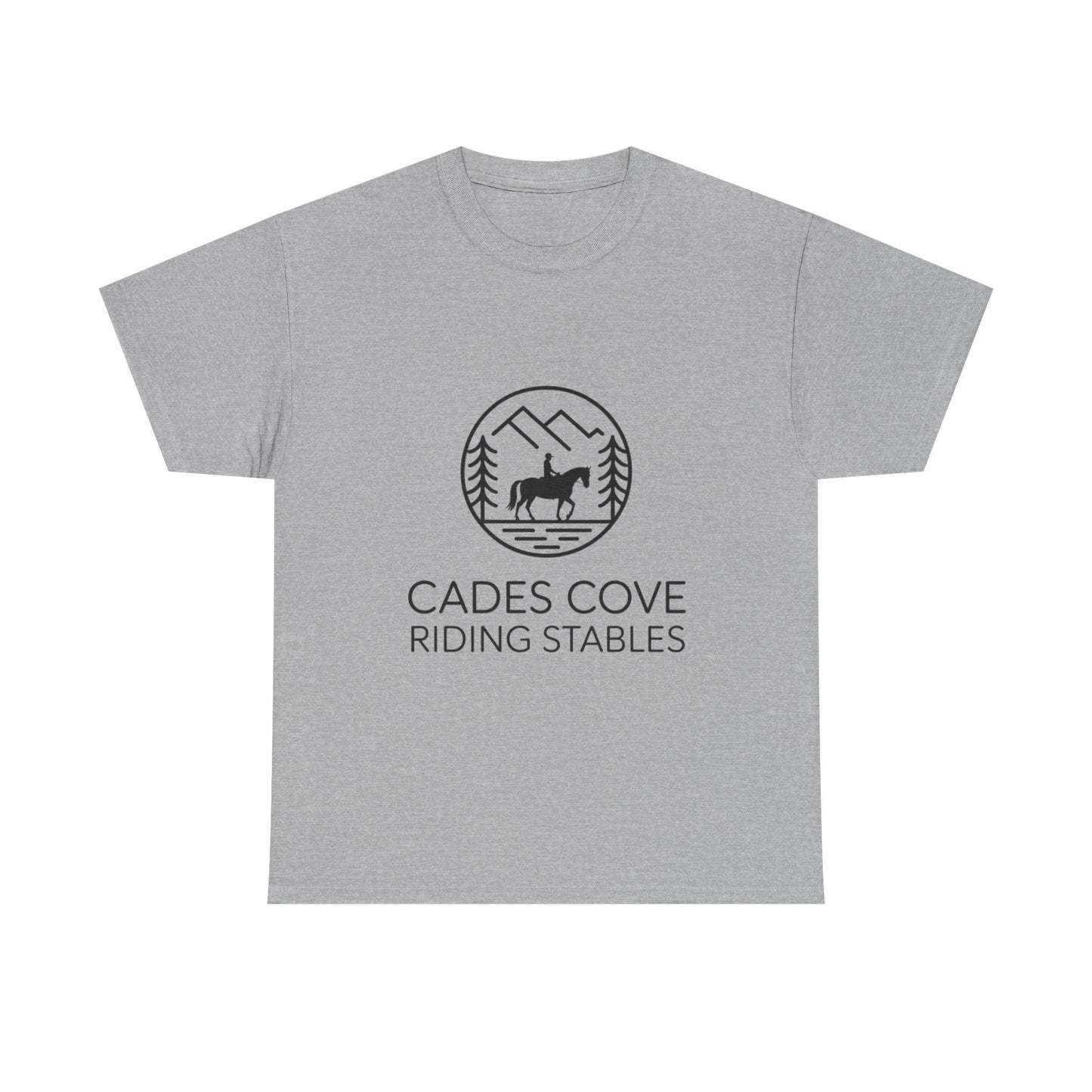 Cades Cove Riding Stables Circle Emblem T-Shirt – Smoky Mountains Western Trail Ride Tee