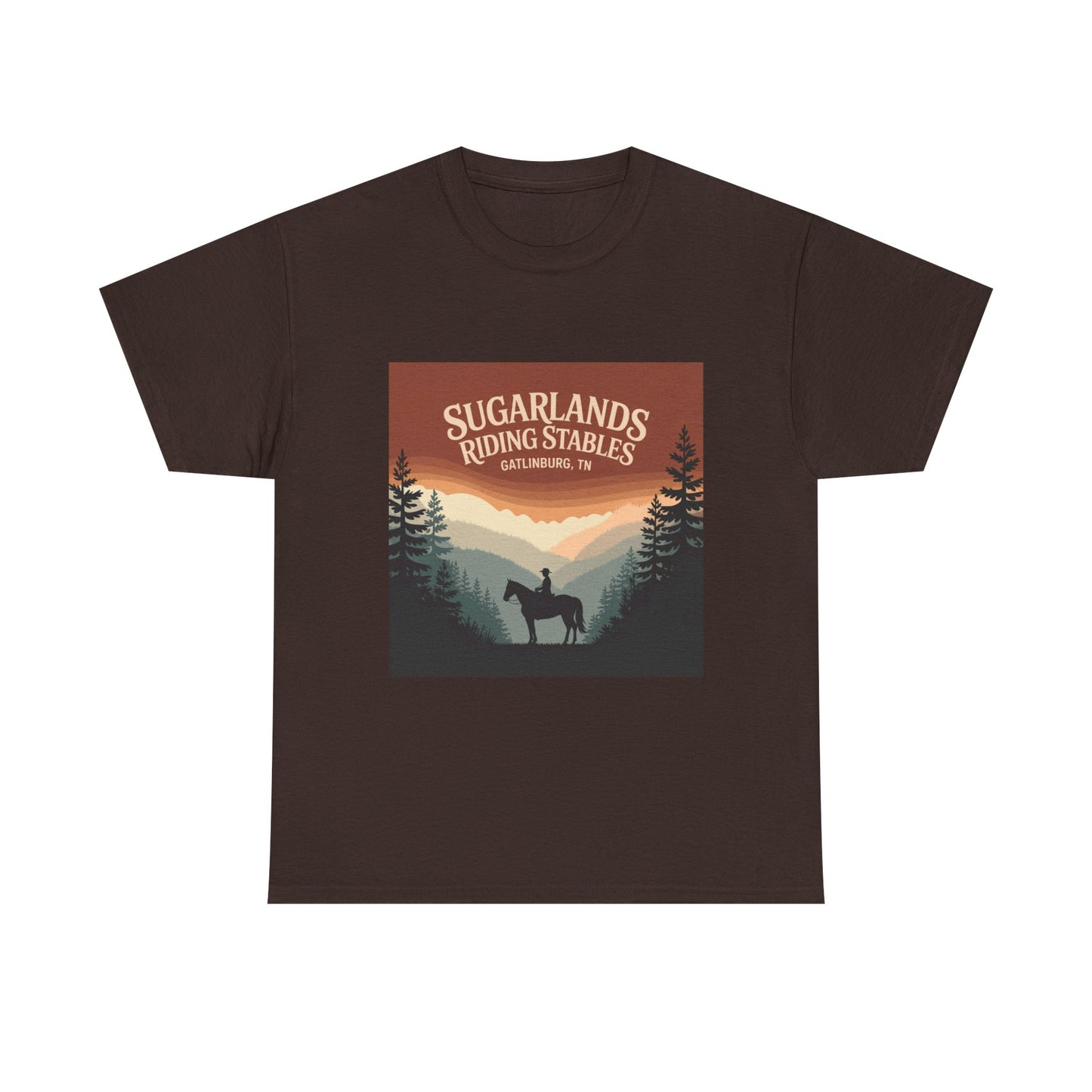 Sugarlands Riding Stables T-Shirt – Gatlinburg Tennessee Smoky Mountains Horseback Tee