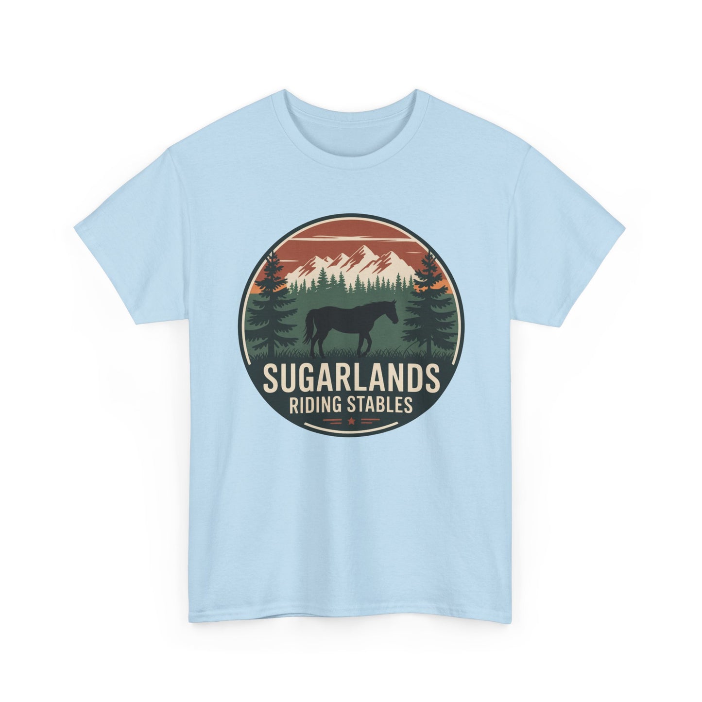 Sugarlands Riding Stables Mountain Horse Shirt – Great Smoky Mountains Trail Riding Tee