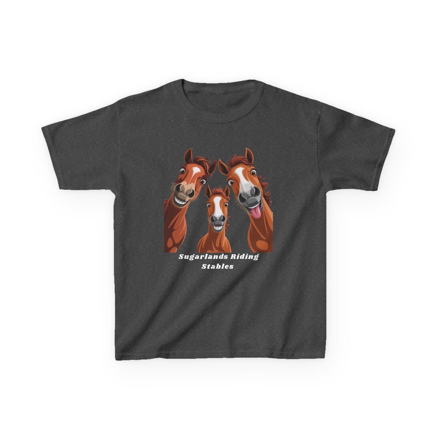 Happy Herd Trio Shirt – Funny Horse Faces Sugarlands Riding Stables Design
