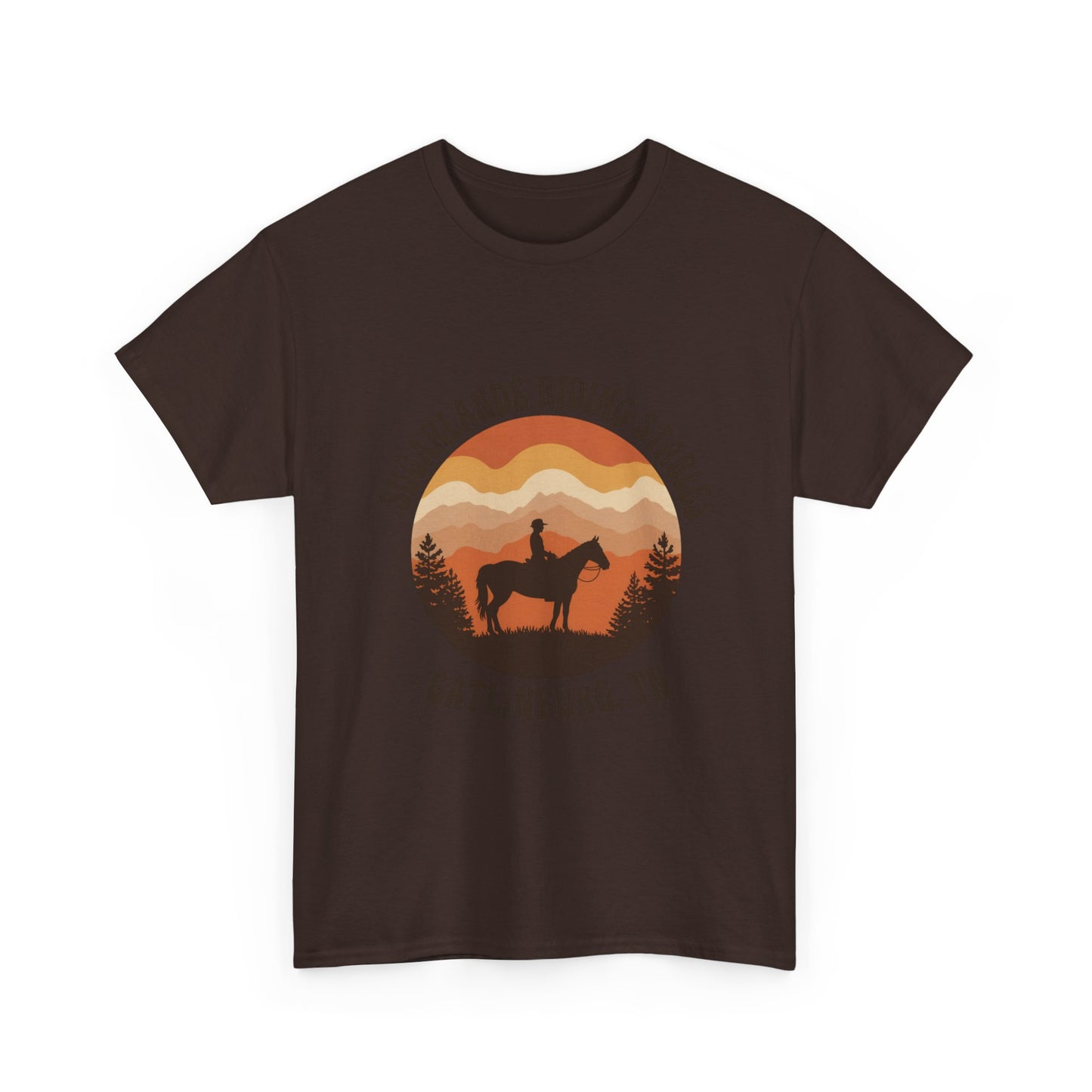 Sugarlands Riding Stables T-Shirt – Gatlinburg Tennessee Sunset Smoky Mountains Tee