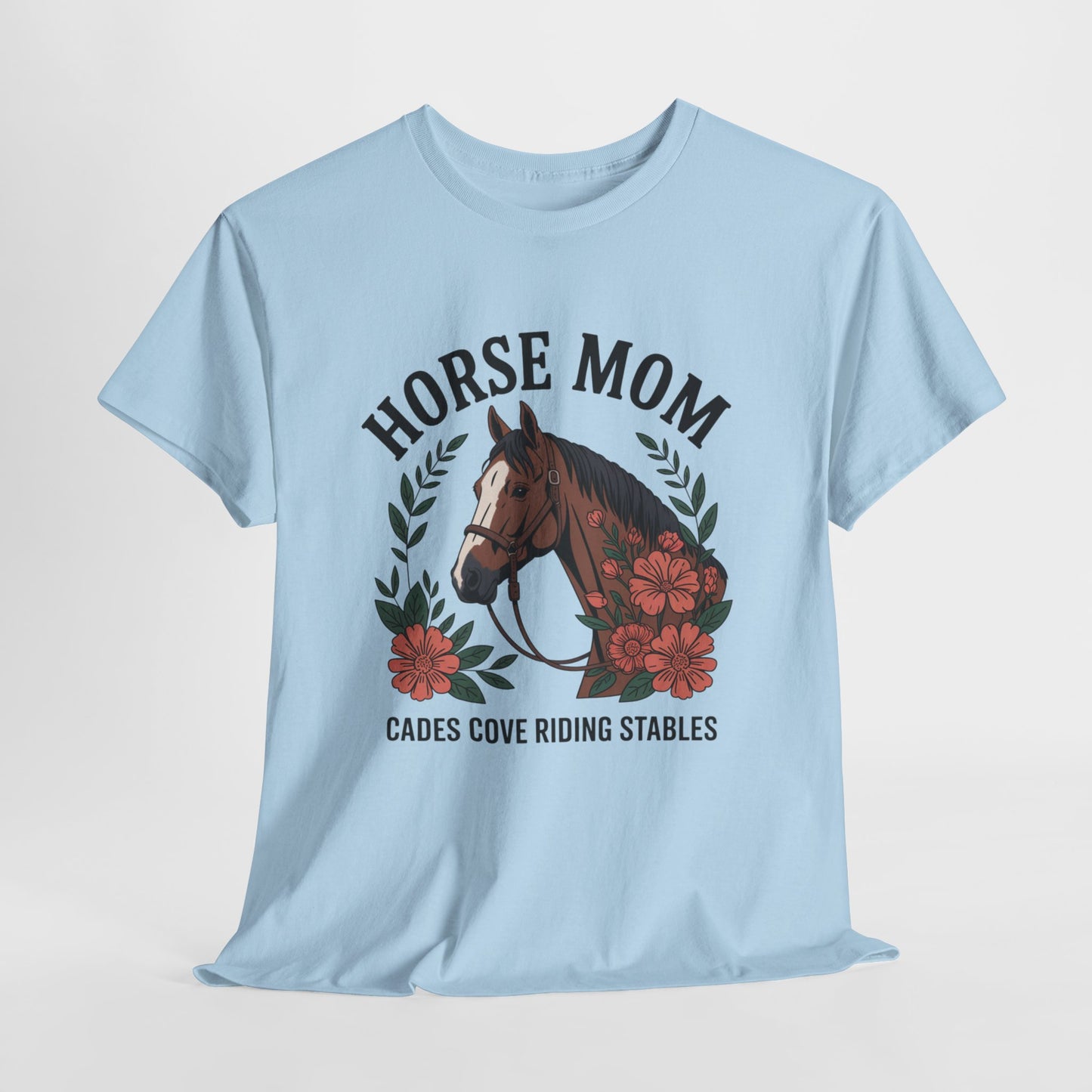 Horse Mom Cades Cove Riding Stables Shirt – Floral Horse Lover Smoky Mountains Tee