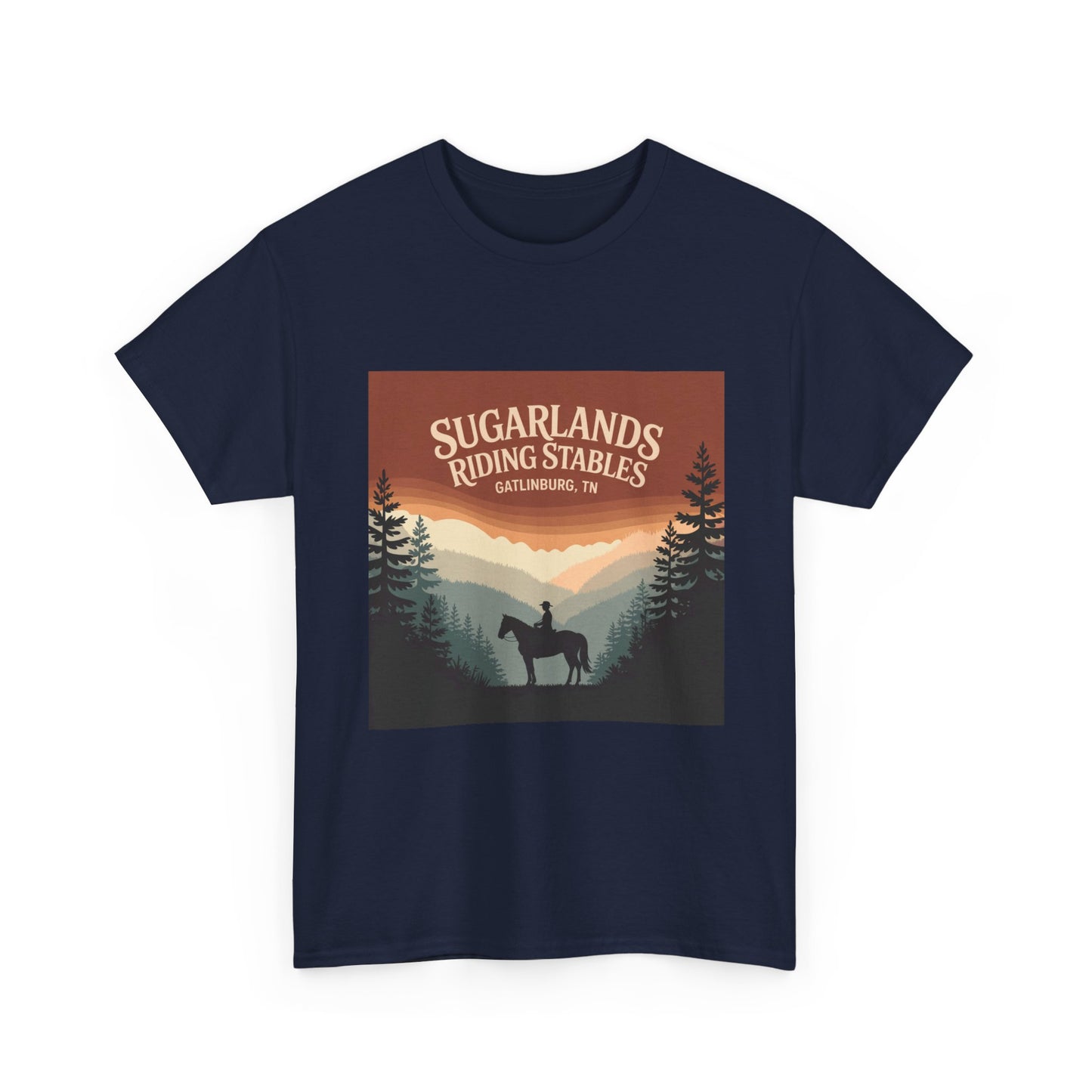Sugarlands Riding Stables T-Shirt – Gatlinburg Tennessee Smoky Mountains Horseback Tee