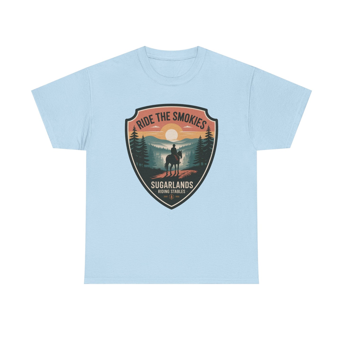 Ride The Smokies Sugarlands Riding Stables Shirt – Great Smoky Mountains Horseback Riding Tee