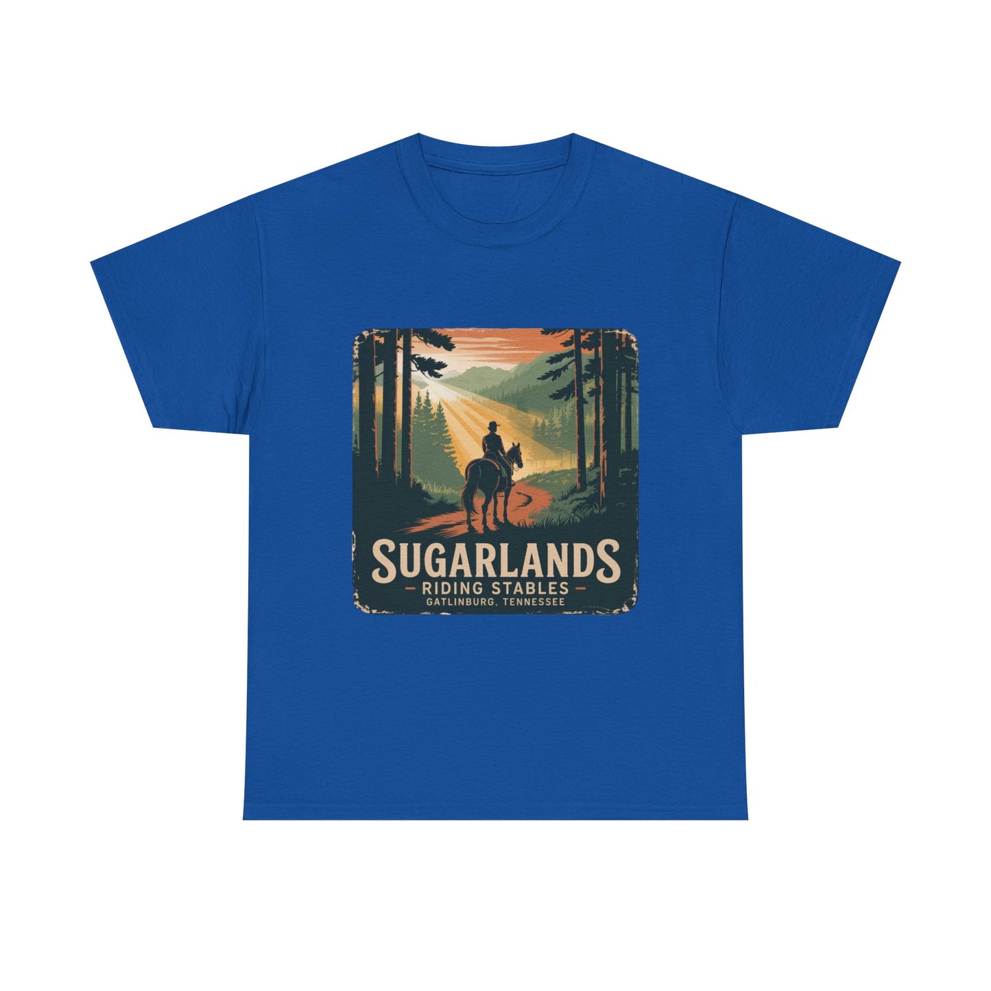 Sugarlands Riding Stables T-Shirt – Gatlinburg Tennessee Scenic Smoky Mountains Trail Tee