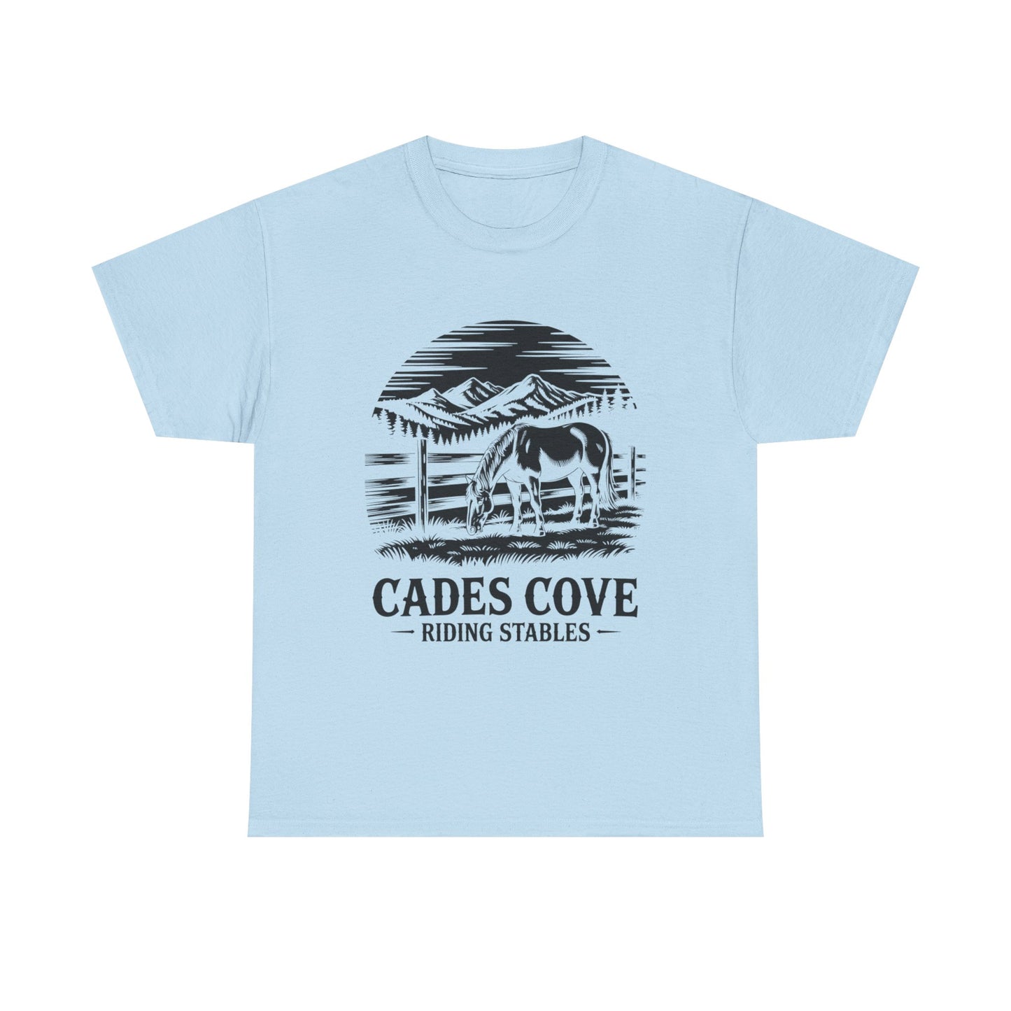 Cades Cove Riding Stables Mountain Horse Shirt – Smoky Mountains Horse Lover Tee