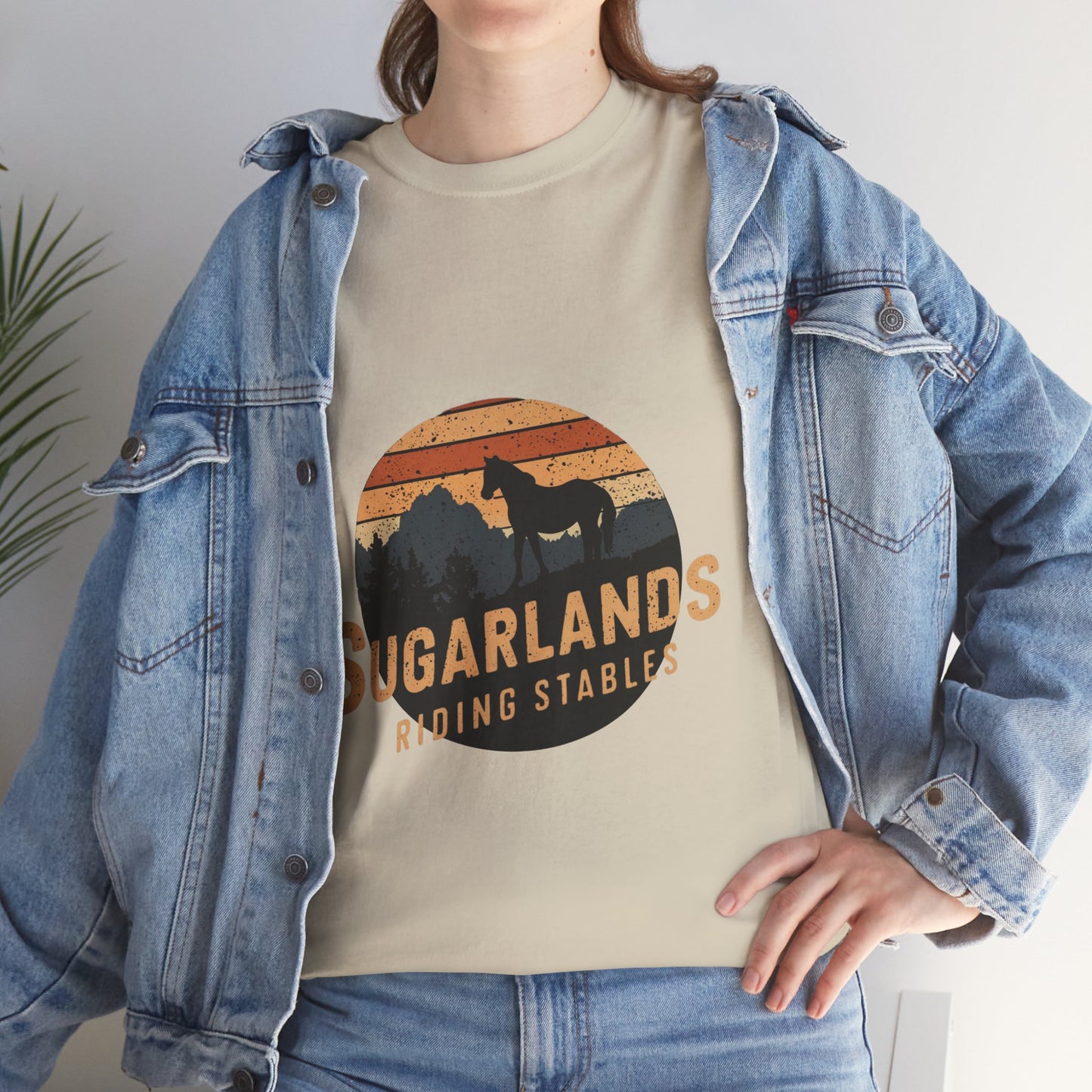 Sugarlands Riding Stables Mountain Horse Unisex Heavy Cotton Tee