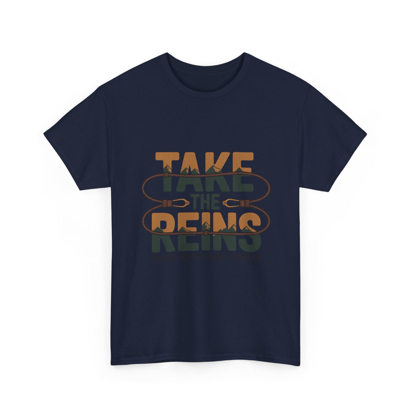 Take the Reins T-Shirt – Cades Cove Riding Stables Smoky Mountains Horseback Riding Tee