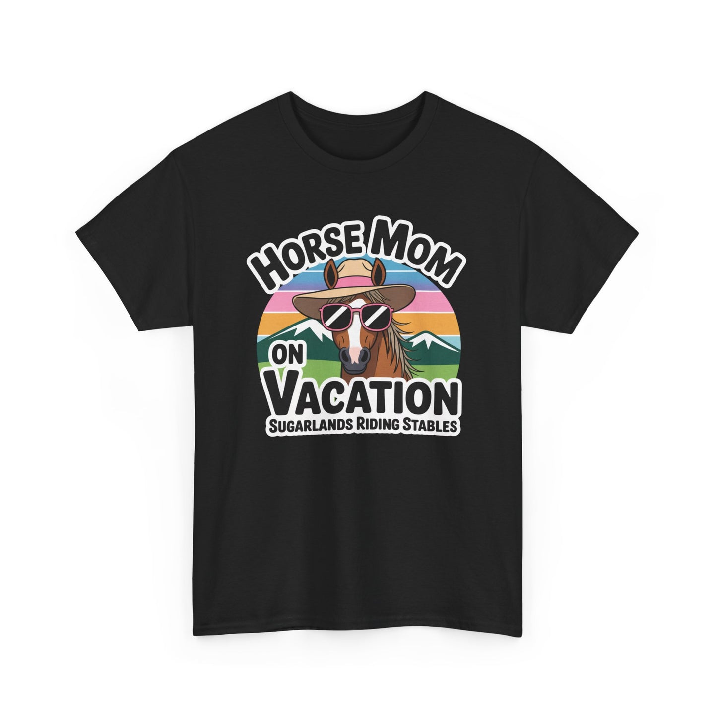 Horse Mom on Vacation Tee — Cute Retro Horse Riding Mom Shirt Sugarlands