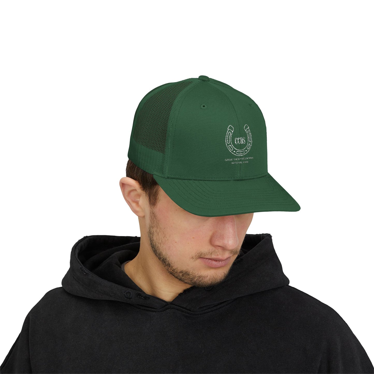 Cades Cove Riding Stables Horseshoe Snapback Trucker Cap