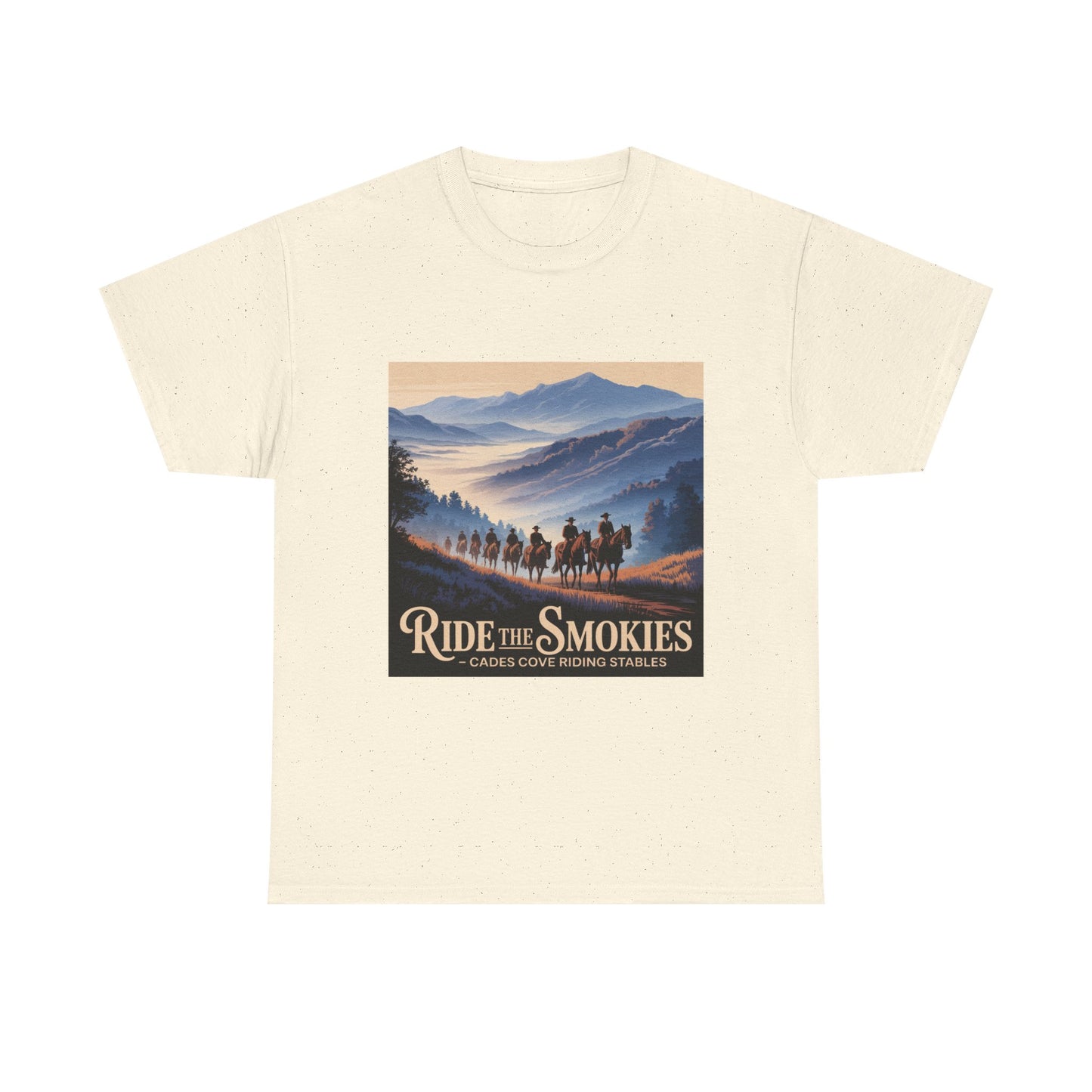 Ride the Smokies T-Shirt – Cades Cove Riding Stables Smoky Mountains Horseback Riding Tee