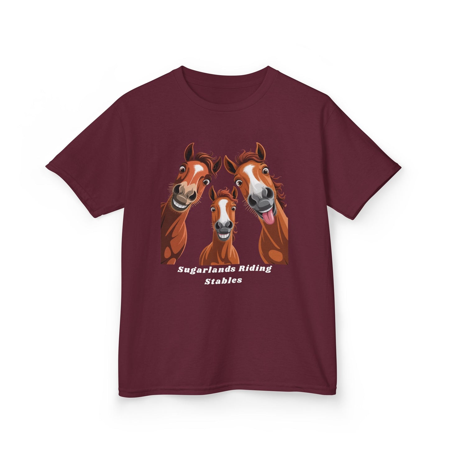 Happy Herd Trio Shirt – Funny Horse Faces Sugarlands Riding Stables Design