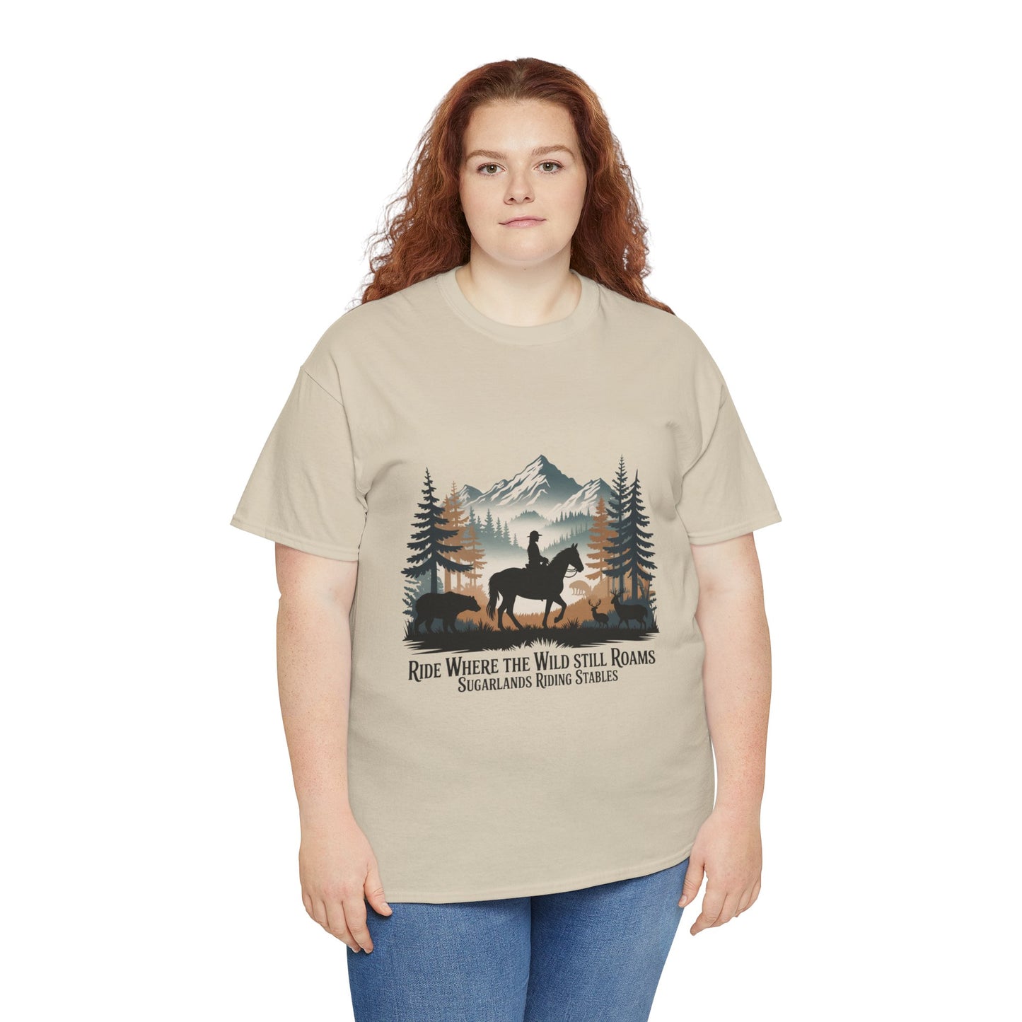Ride Where the Wild Still Roams T-Shirt – Sugarlands Riding Stables Gatlinburg Tennessee Wildlife Tee