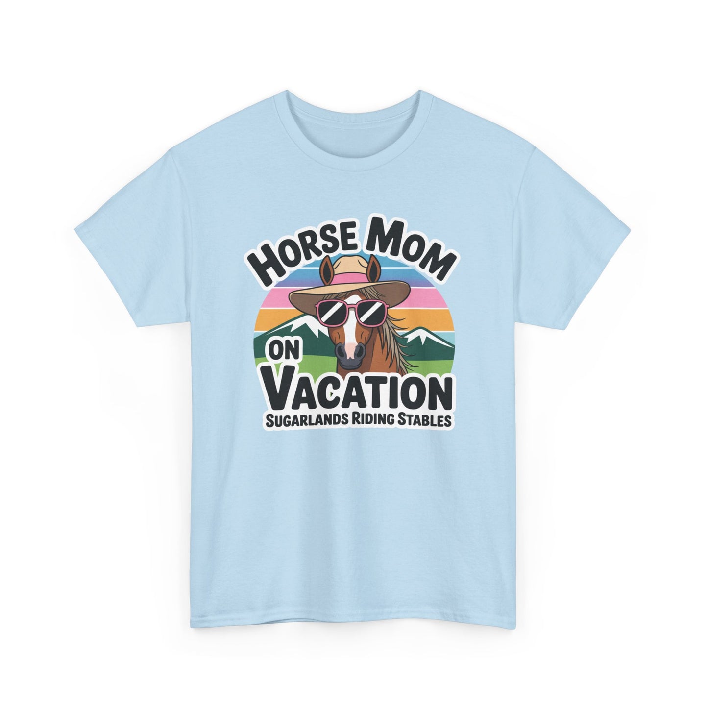 Horse Mom on Vacation Tee — Cute Retro Horse Riding Mom Shirt Sugarlands