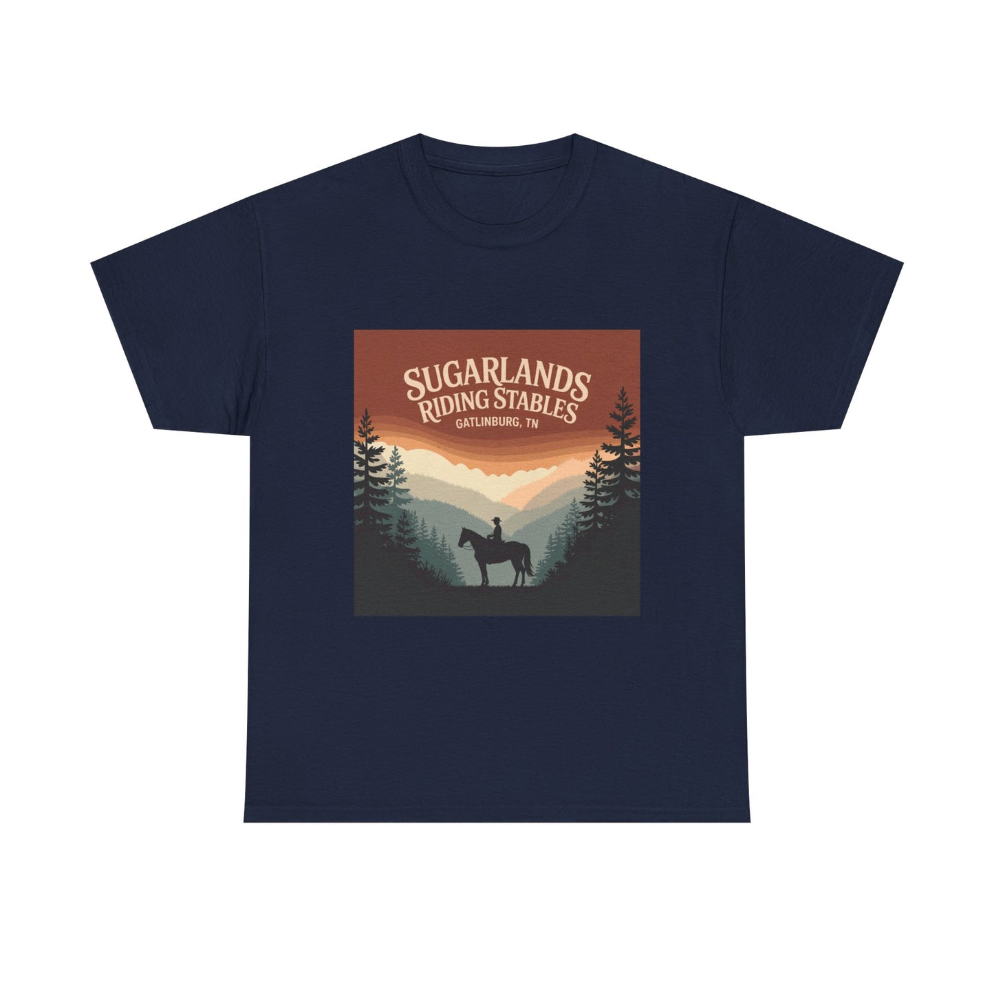 Sugarlands Riding Stables T-Shirt – Gatlinburg Tennessee Smoky Mountains Horseback Tee