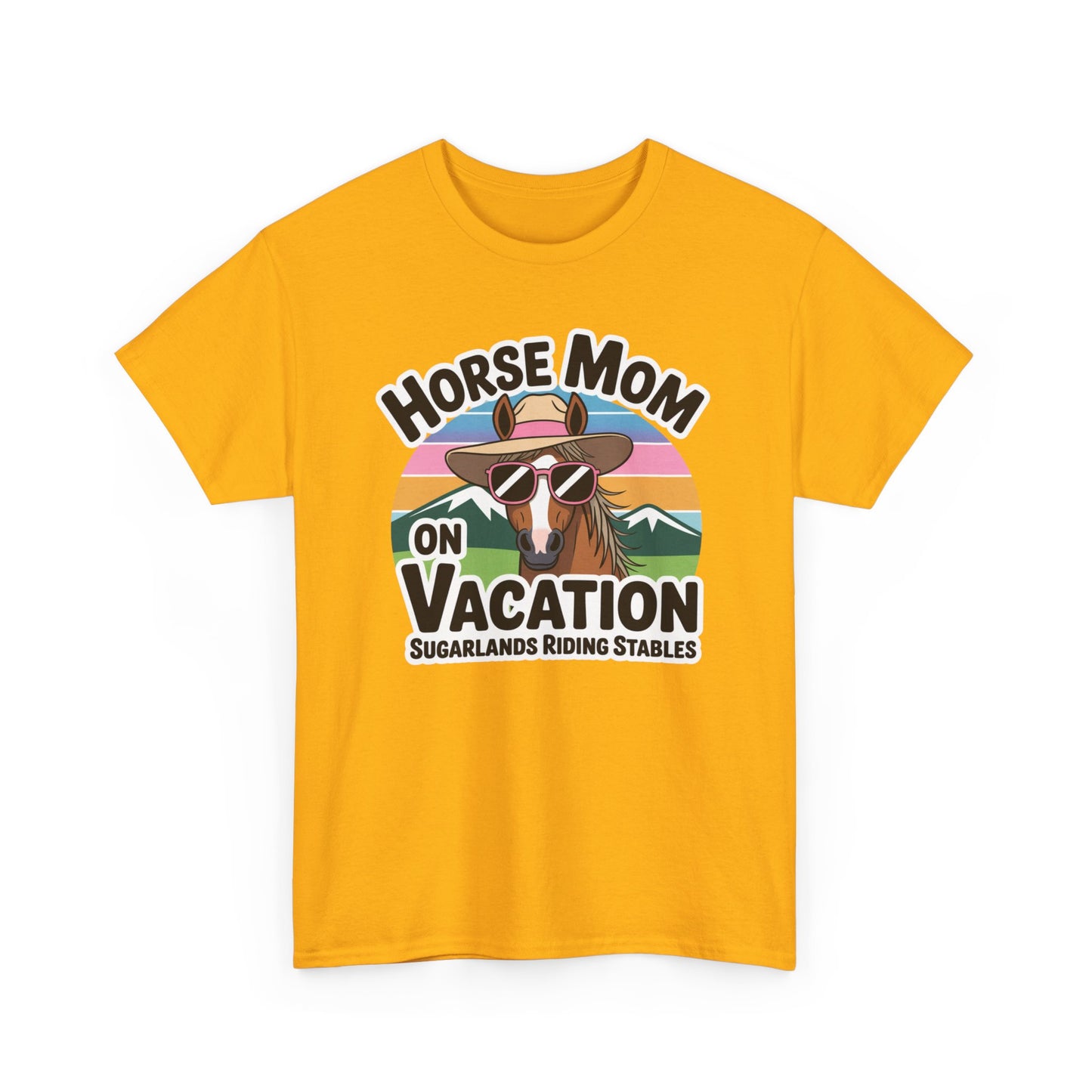 Horse Mom on Vacation Tee — Cute Retro Horse Riding Mom Shirt Sugarlands