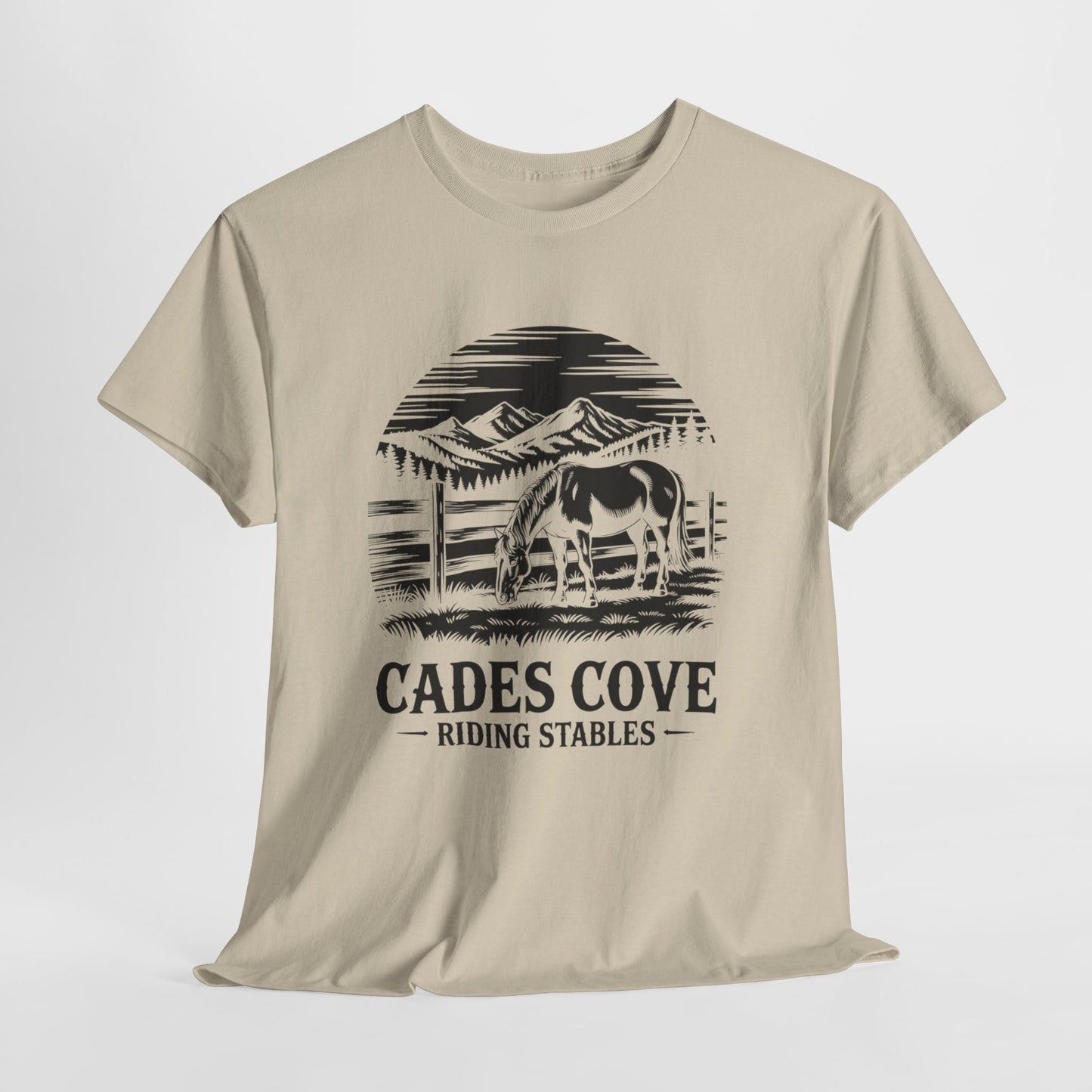 Cades Cove Riding Stables Mountain Horse Shirt – Smoky Mountains Horse Lover Tee