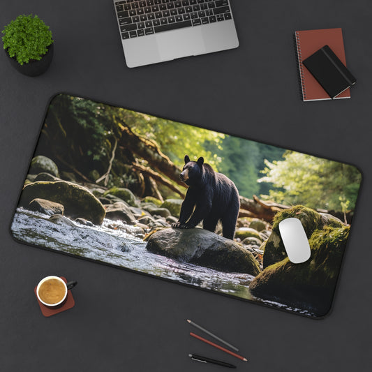 Great Smoky Mountains National Park Bear in creek, Desk Mat
