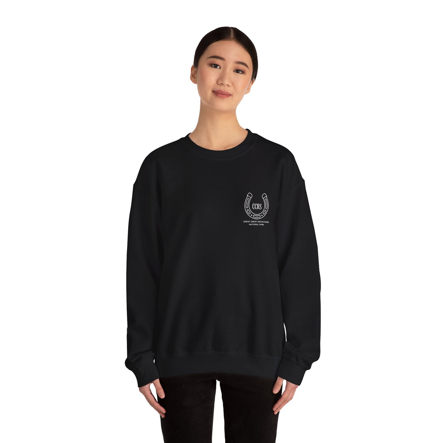 Cades Cove Riding Stables Horsehead Unisex Heavy Blend™ Crewneck Sweatshirt